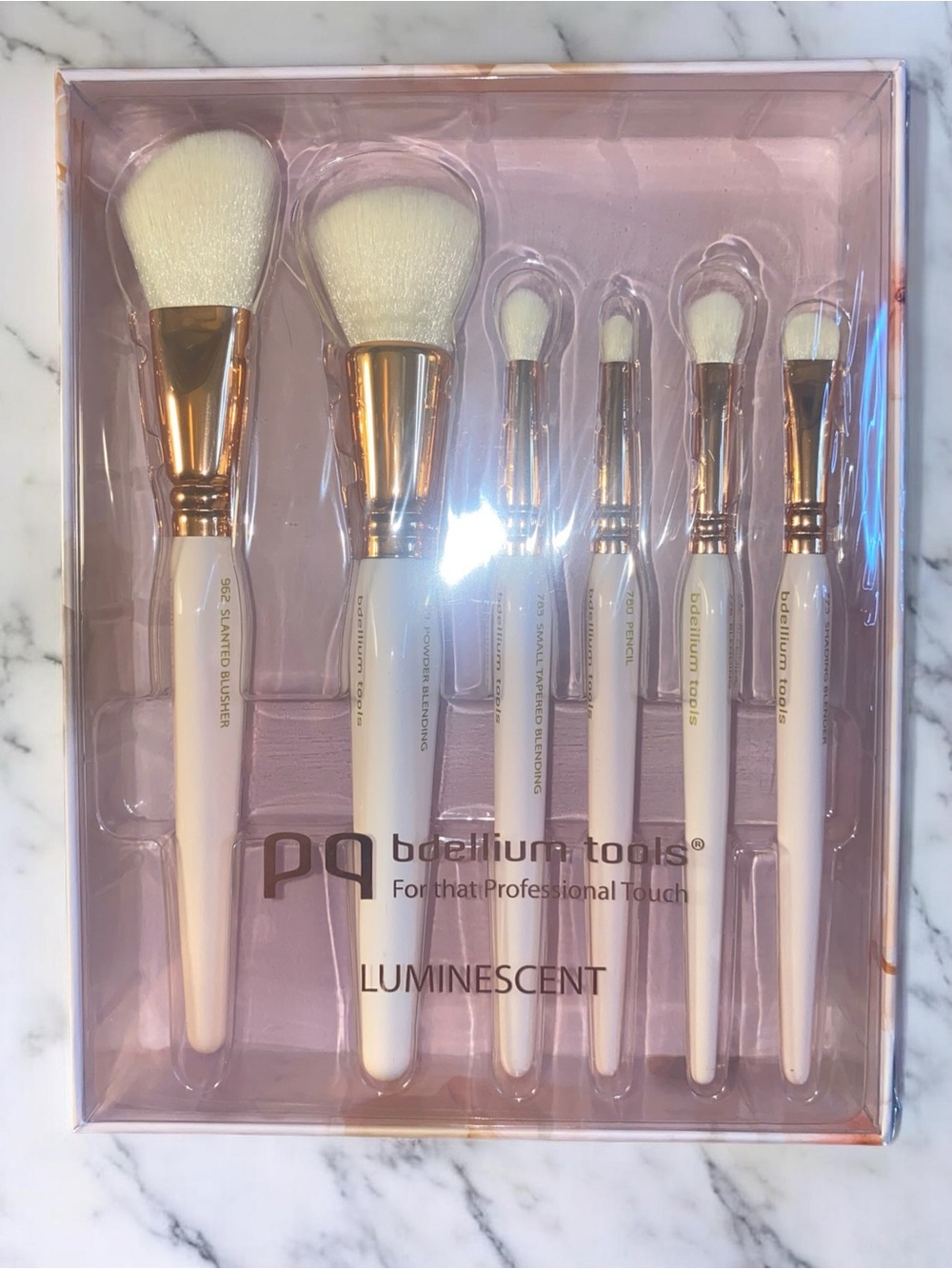 Bdellium Tools Luminescent 6-Piece Pink & Rose Gold Makeup Brush Set